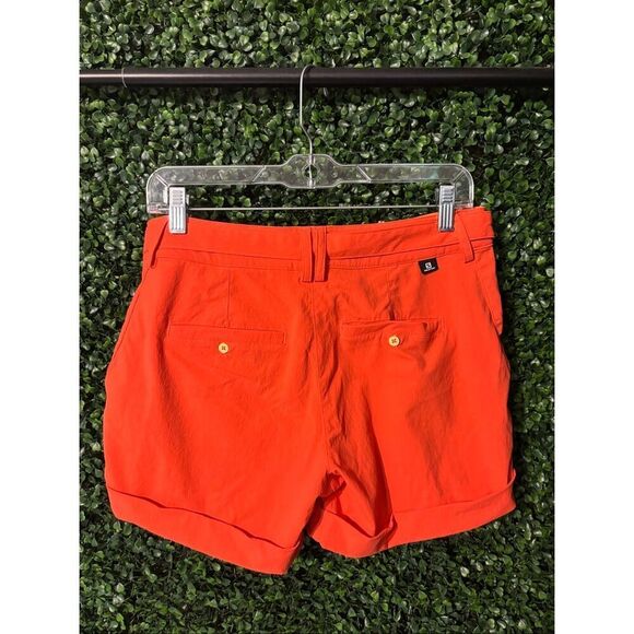Salomon Coral Orange Performance Shorts Sz Small - Picture 2 of 4